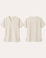 Men's One-Pocket V-neck Scrub Top Birch - Scrubloop