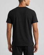 Men's One-Pocket V-neck Scrub Top Black - Scrubloop