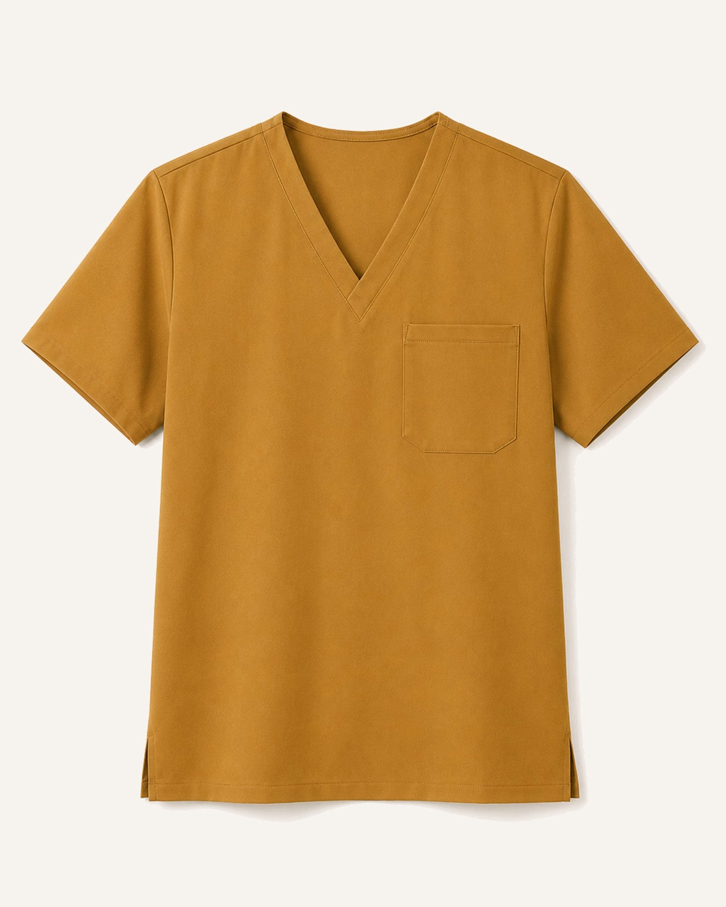 Men's One-Pocket V-neck Scrub Top Cider - Scrubloop