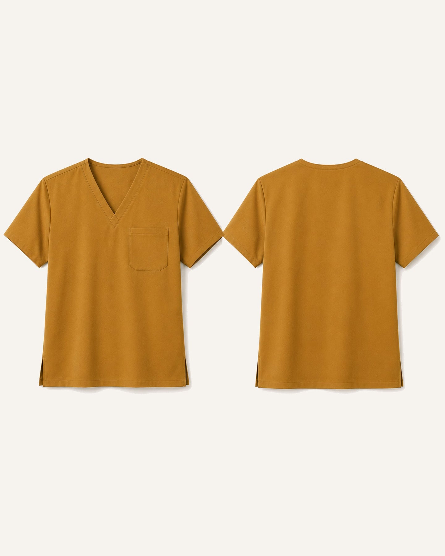 Men's One-Pocket V-neck Scrub Top Cider - Scrubloop