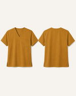 Men's One-Pocket V-neck Scrub Top Cider - Scrubloop