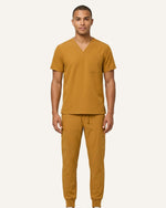 Men's One-Pocket V-neck Scrub Top Cider - Scrubloop