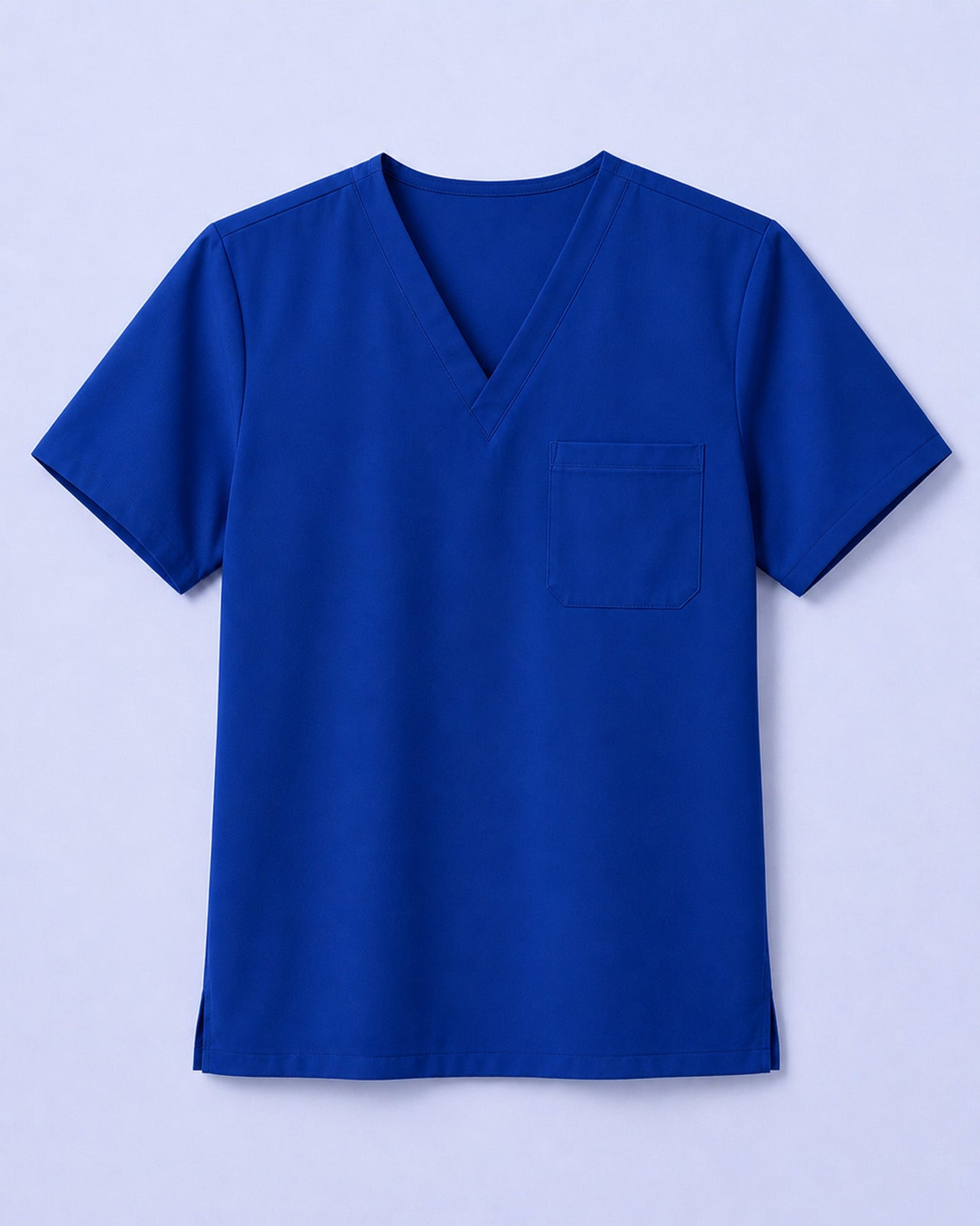 Men's One-Pocket V-neck Scrub Top Galaxy Blue - Scrubloop