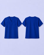 Men's One-Pocket V-neck Scrub Top Galaxy Blue - Scrubloop