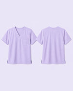 Men's One-Pocket V-neck Scrub Top Lavender - Scrubloop