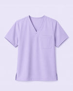Men's One-Pocket V-neck Scrub Top Lavender - Scrubloop