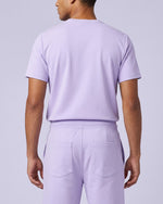 Men's One-Pocket V-neck Scrub Top Lavender - Scrubloop