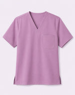 Men's One-Pocket V-neck Scrub Top Lilac - Scrubloop