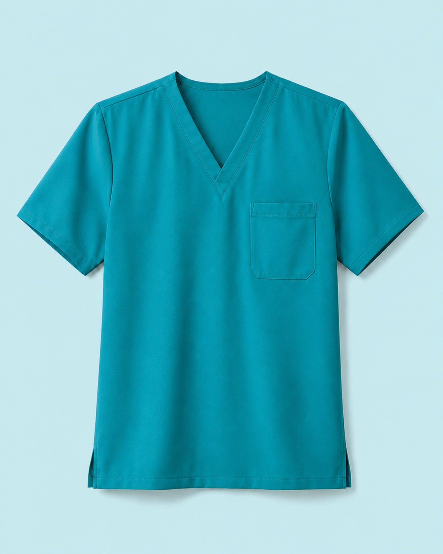 Men's One-Pocket V-neck Scrub Top Marina - Scrubloop