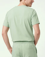 Men's One-Pocket V-neck Scrub Top Mint - Scrubloop