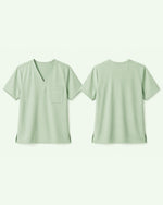 Men's One-Pocket V-neck Scrub Top Mint - Scrubloop