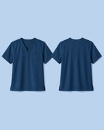 Men's One-Pocket V-neck Scrub Top Ocean - Scrubloop