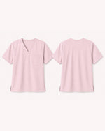 Men's One-Pocket V-neck Scrub Top Rose Quartz - Scrubloop
