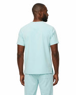 Men's One-Pocket V-neck Scrub Top Sky Blue - Scrubloop
