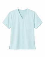 Men's One-Pocket V-neck Scrub Top Sky Blue - Scrubloop