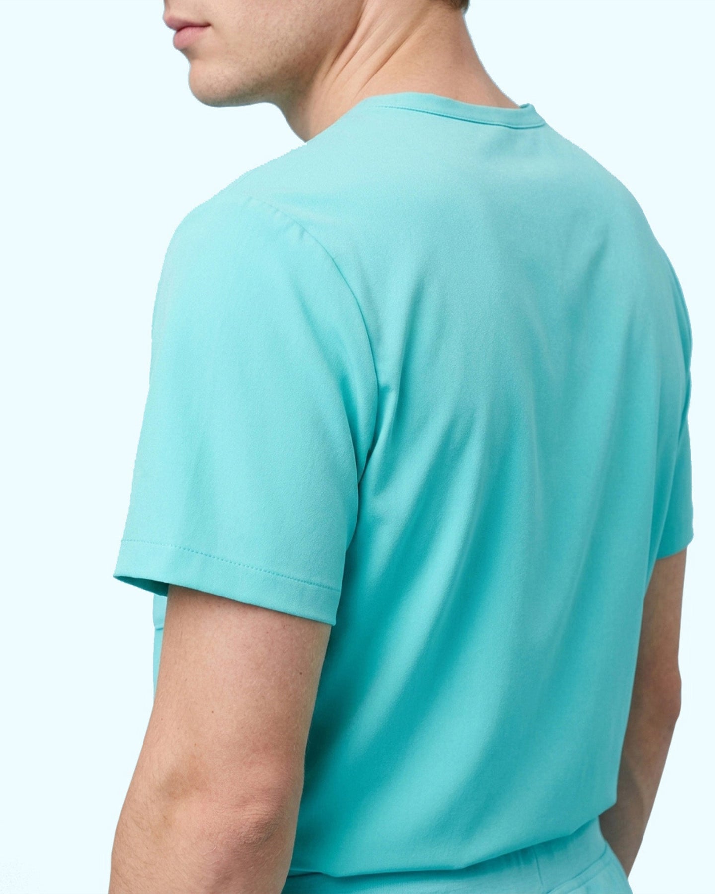 Men's One-Pocket V-neck Scrub Top Surf - Scrubloop