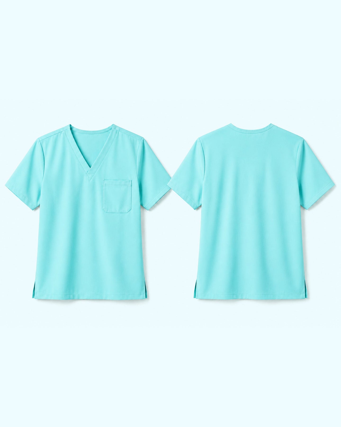 Men's One-Pocket V-neck Scrub Top Surf - Scrubloop