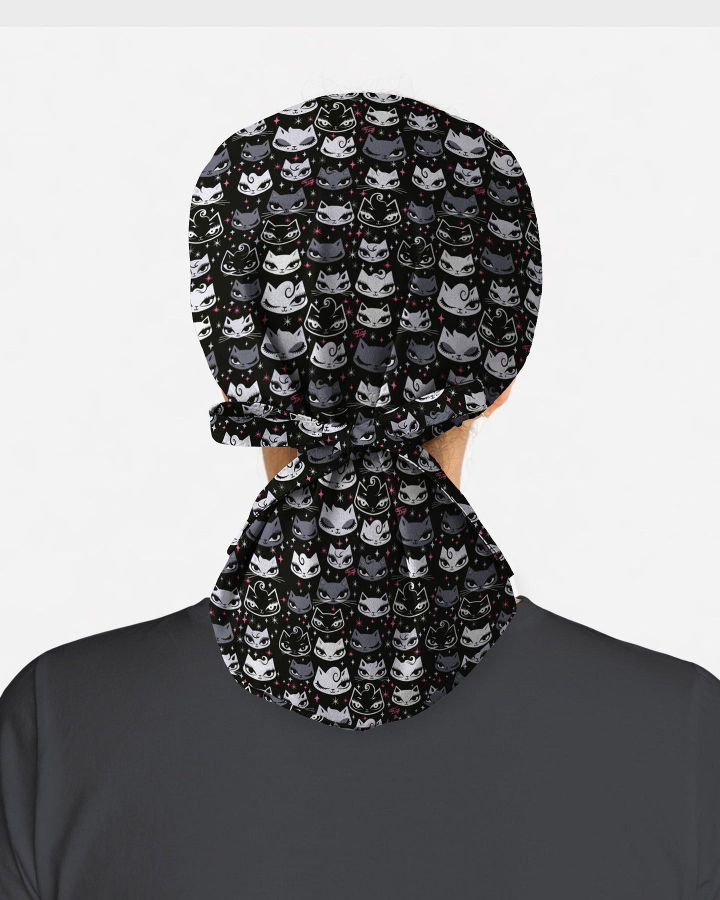 Midnight Cats Scrub Cap - Scrubloop
