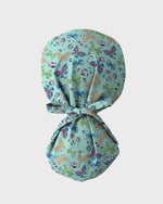 Mint Butterfly Garden Scrub Cap - Scrubloop
