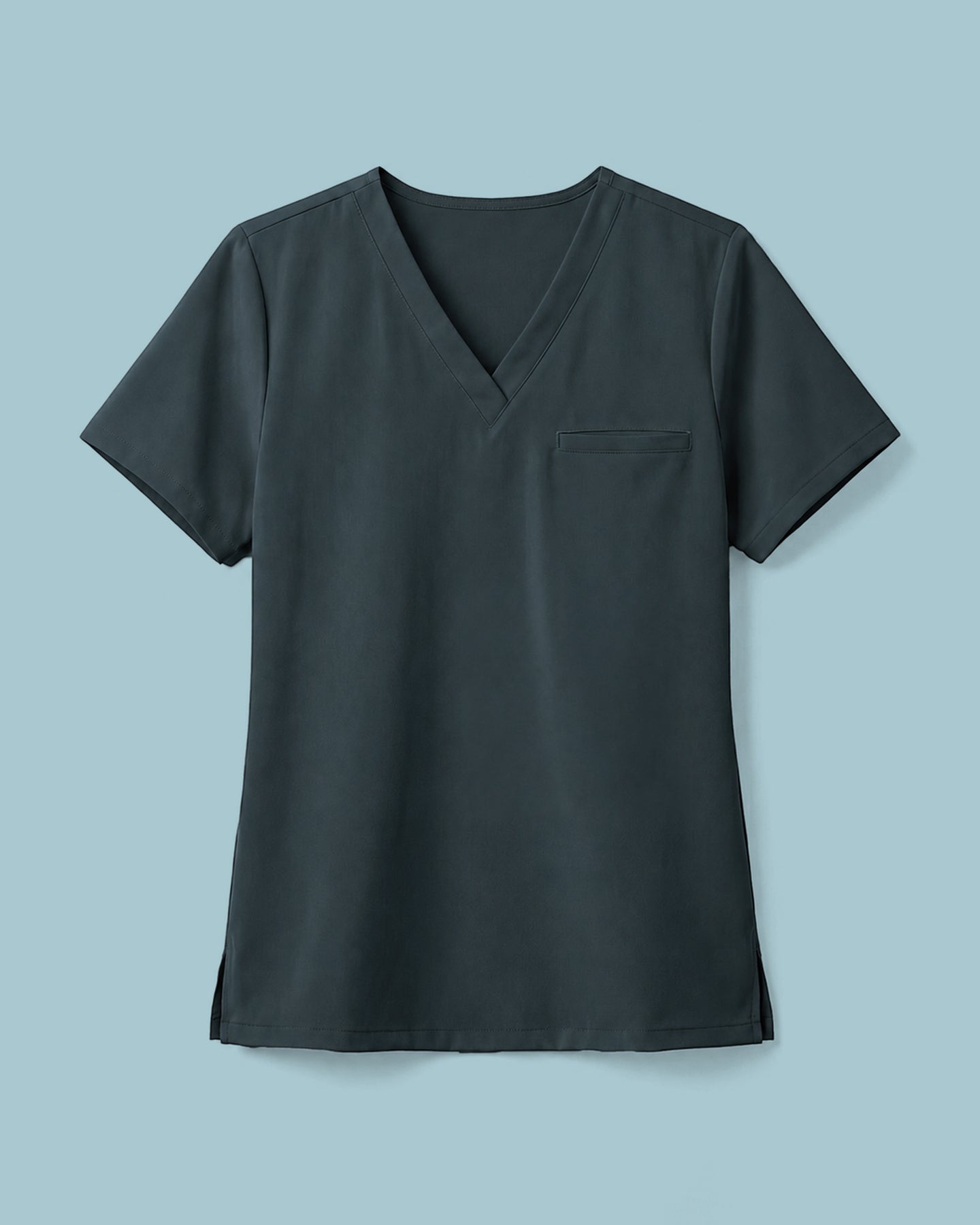 Women's One-Pocket V-neck Scrub Top Dark Harbor
