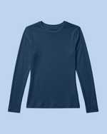 Women's Ribbed Long-Sleeve Underscrub Ocean