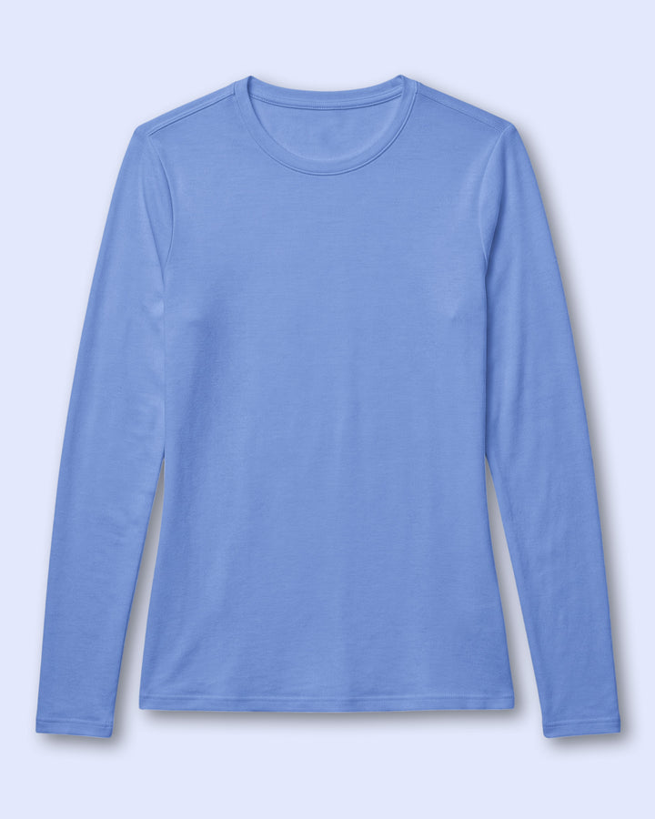 Women's Supersoft Long-Sleeve Underscrub Ceil Blue
