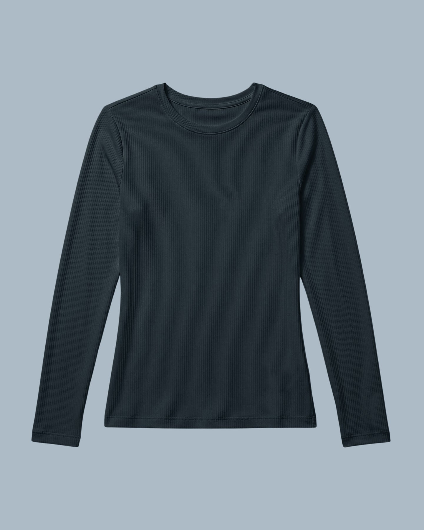 Women's Ribbed Long-Sleeve Underscrub Dark Harbor