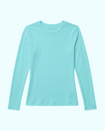 Women's Ribbed Long-Sleeve Underscrub Surf