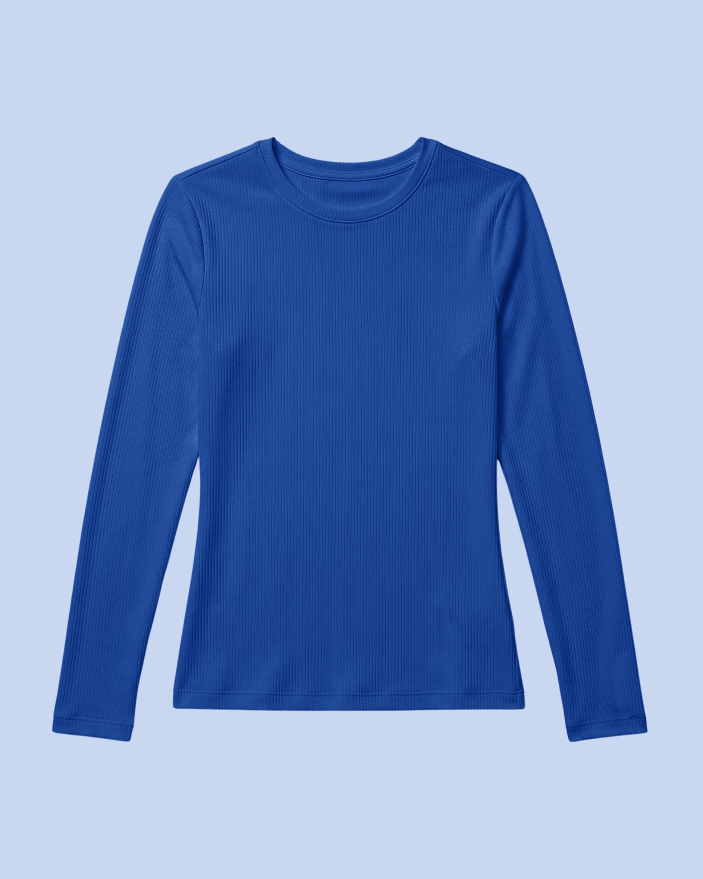 Women's Ribbed Long-Sleeve Underscrub Royal Blue