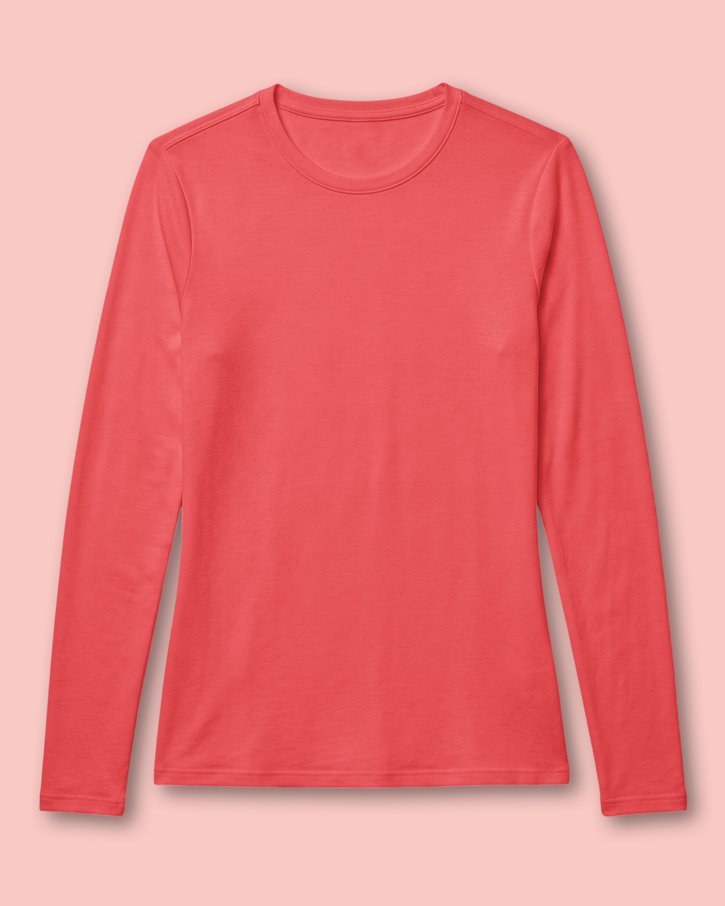 Women's Supersoft Long-Sleeve Underscrub Coral