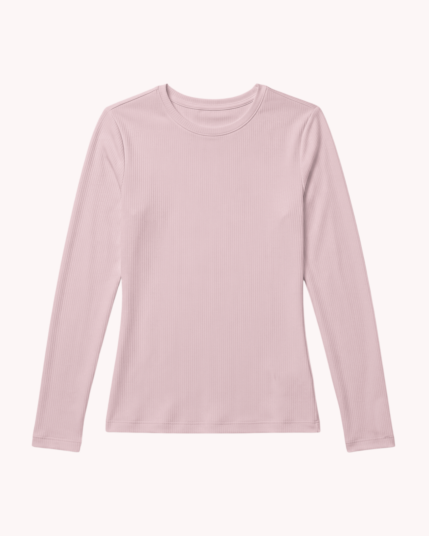 Women's Ribbed Long-Sleeve Underscrub Rose Quartz