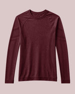 Women's Seamless Long-sleeve Underscrub Burgundy