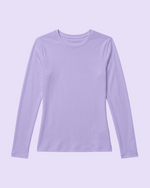 Women's Ribbed Long-Sleeve Underscrub Lavender