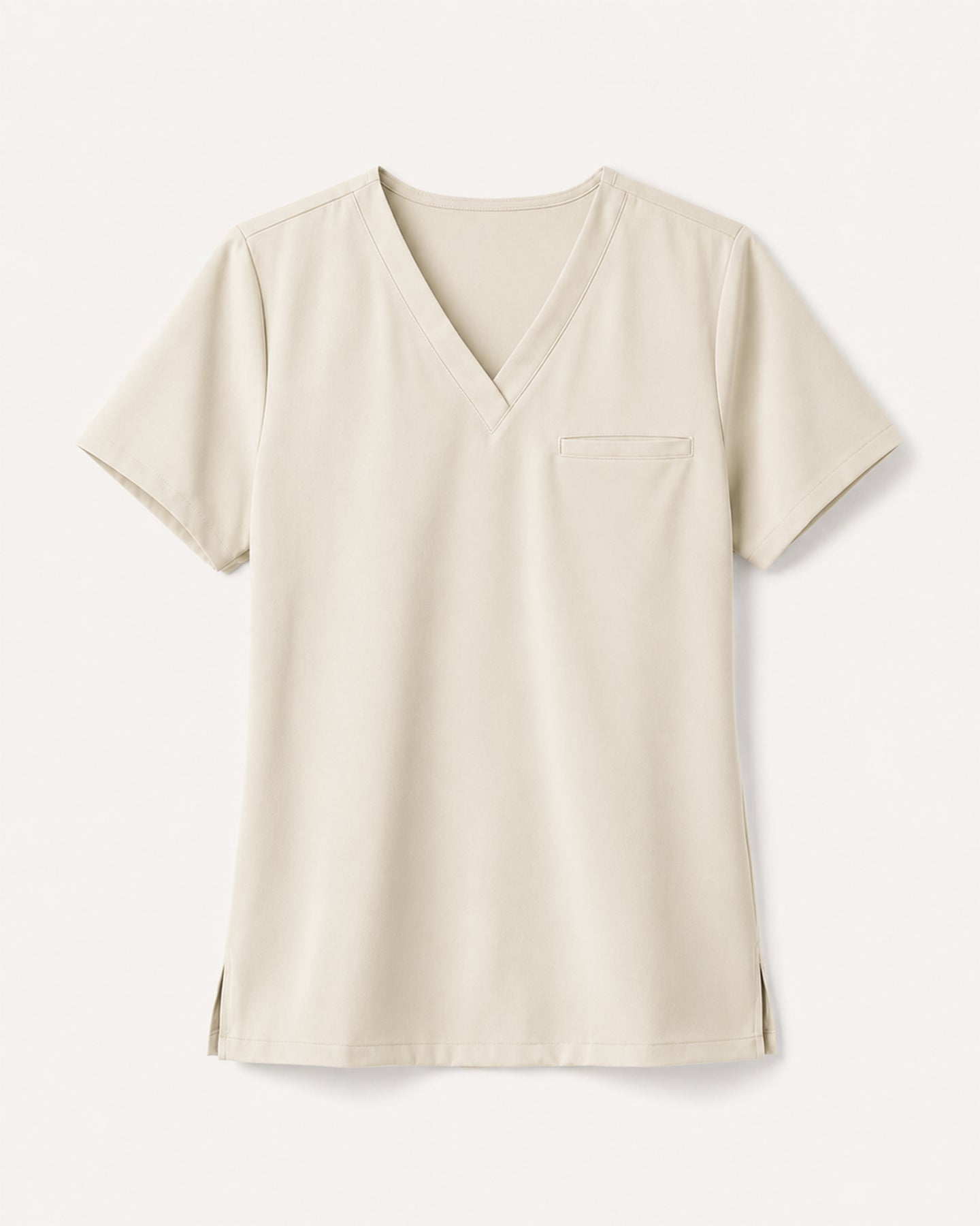 Women's One-Pocket V-neck Scrub Top Birch