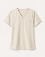 Women's One-Pocket V-neck Scrub Top Birch