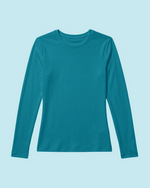 Women's Ribbed Long-Sleeve Underscrub Marina