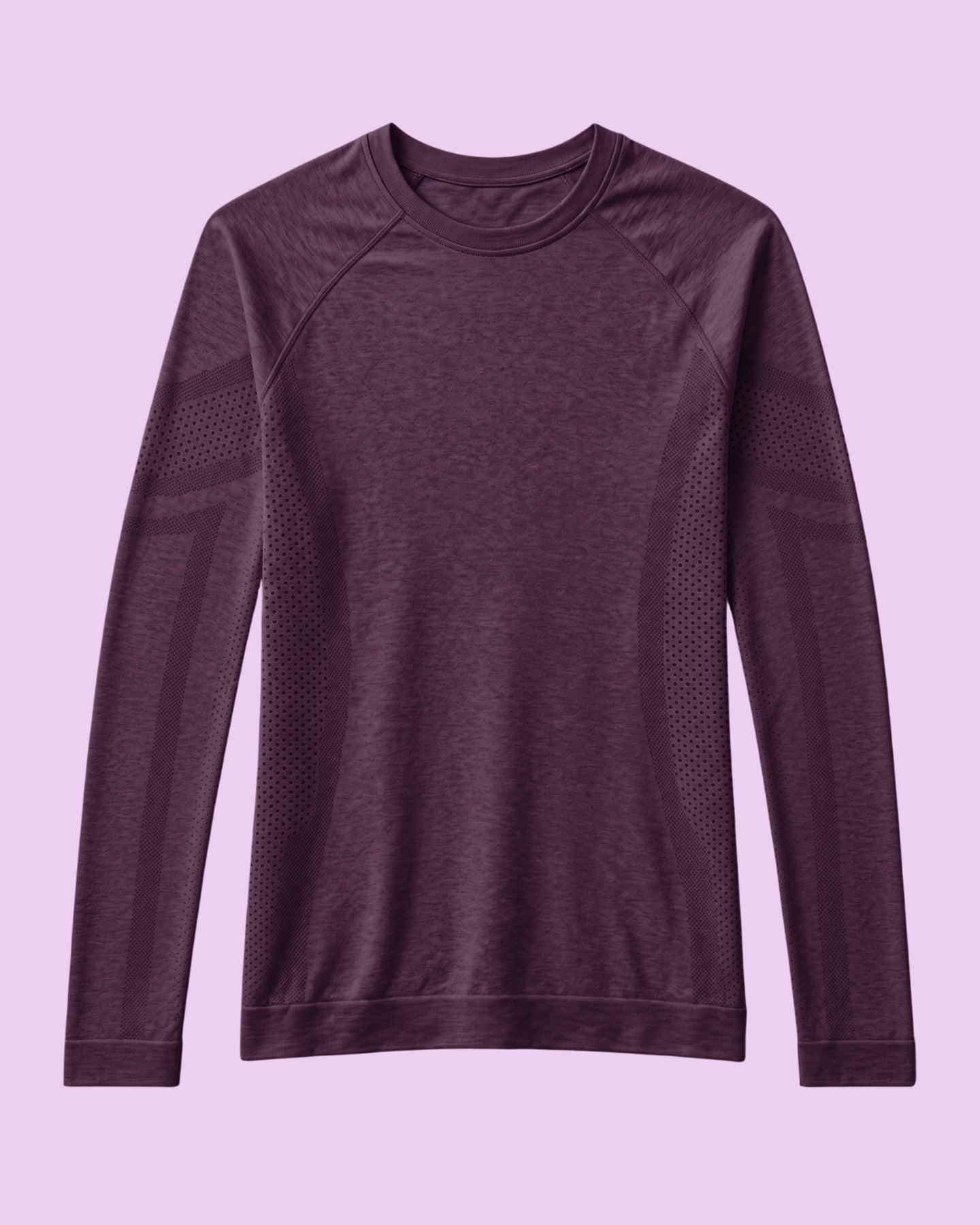 Women's Seamless Long-sleeve Underscrub Deep Eggplant
