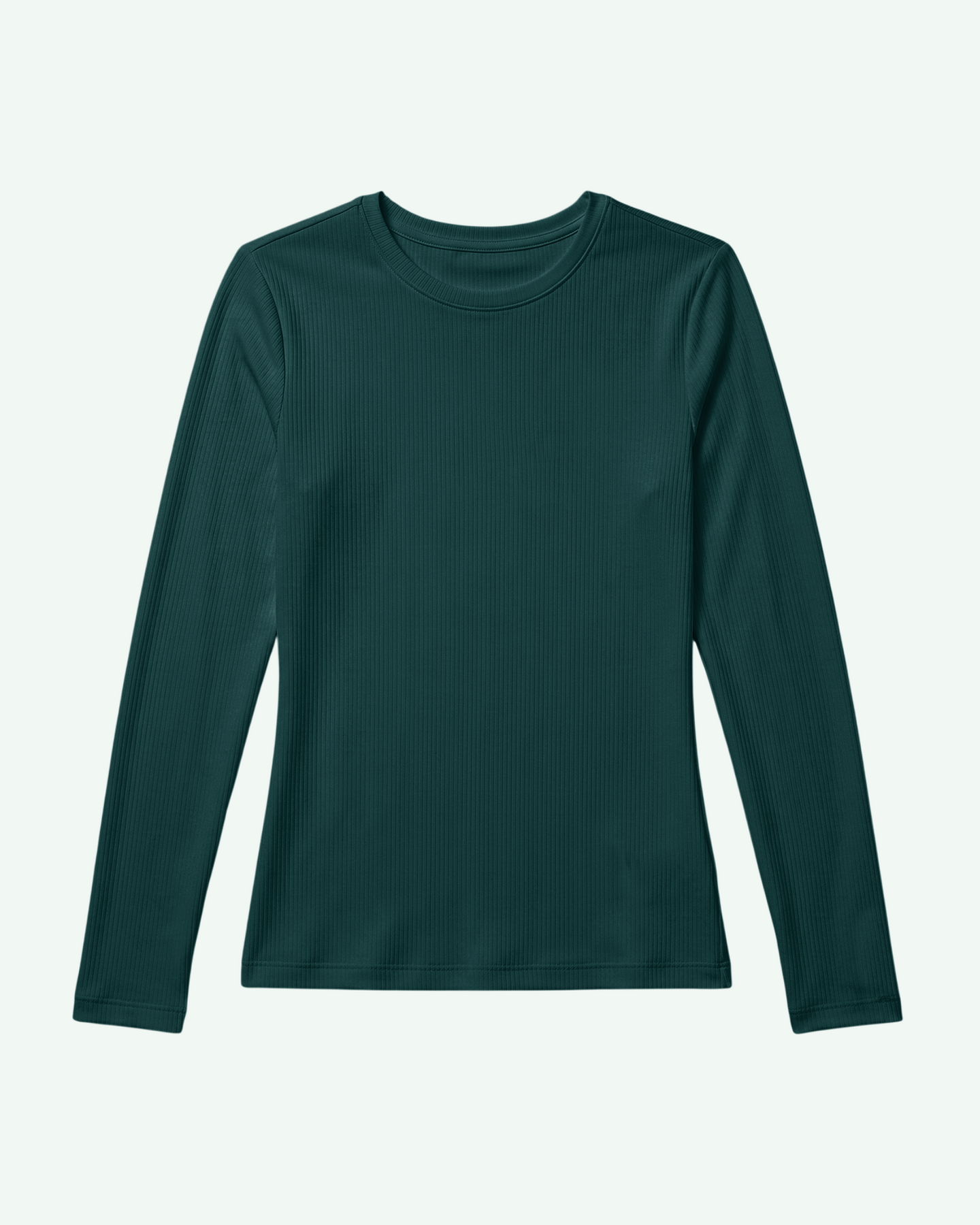 Women's Ribbed Long-Sleeve Underscrub Midnight Green