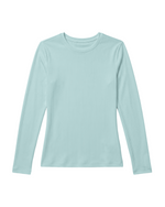 Women's Ribbed Long-Sleeve Underscrub Sky Blue
