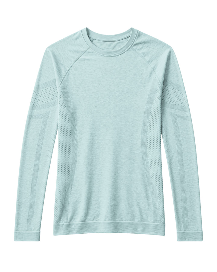 Women's Seamless Long-sleeve Underscrub Sky Blue