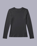 Women's Ribbed Long-Sleeve Underscrub Pewter