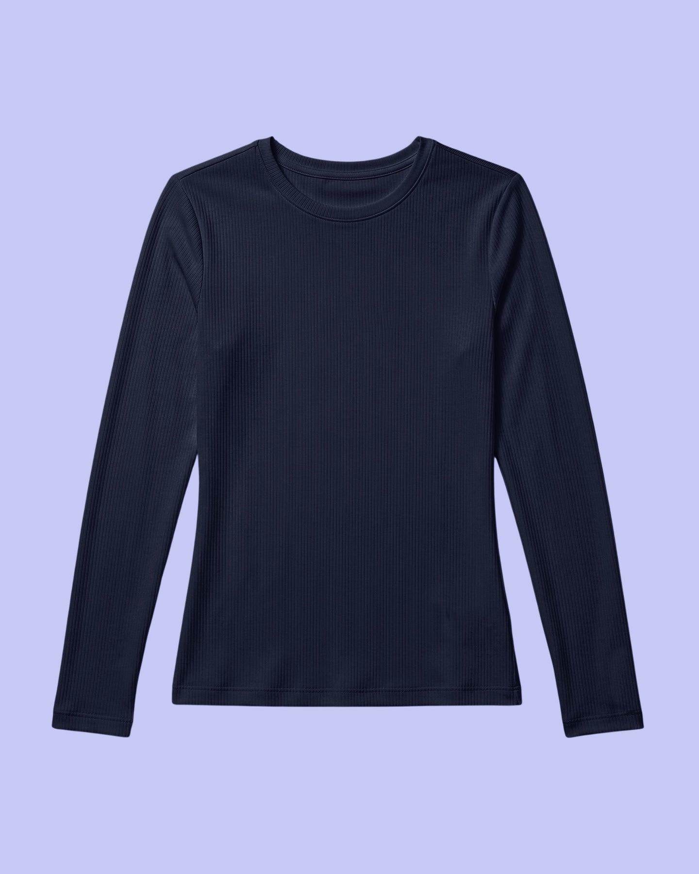 Women's Ribbed Long-Sleeve Underscrub Navy