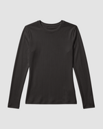 Women's Ribbed Long-Sleeve Underscrub Charcoal