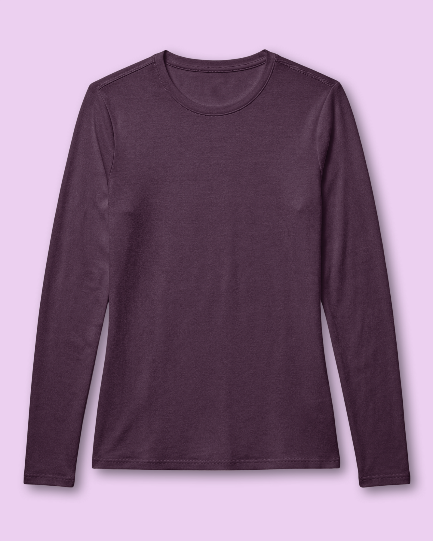 Women's Supersoft Long-Sleeve Underscrub Deep Eggplant