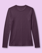 Women's Supersoft Long-Sleeve Underscrub Deep Eggplant