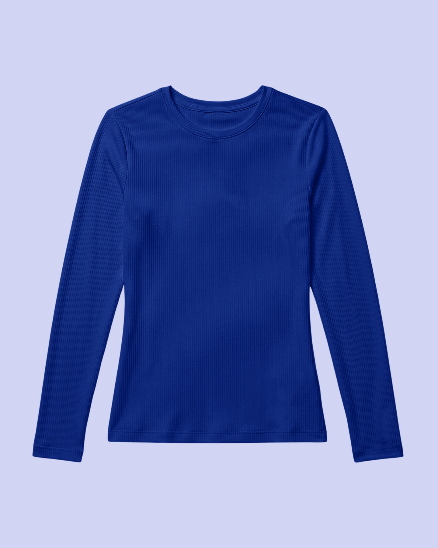Women's Ribbed Long-Sleeve Underscrub Galaxy Blue