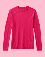 Women's Seamless Long-sleeve Underscrub Sangria