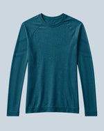Women's Seamless Long-sleeve Underscrub Caribbean Blue