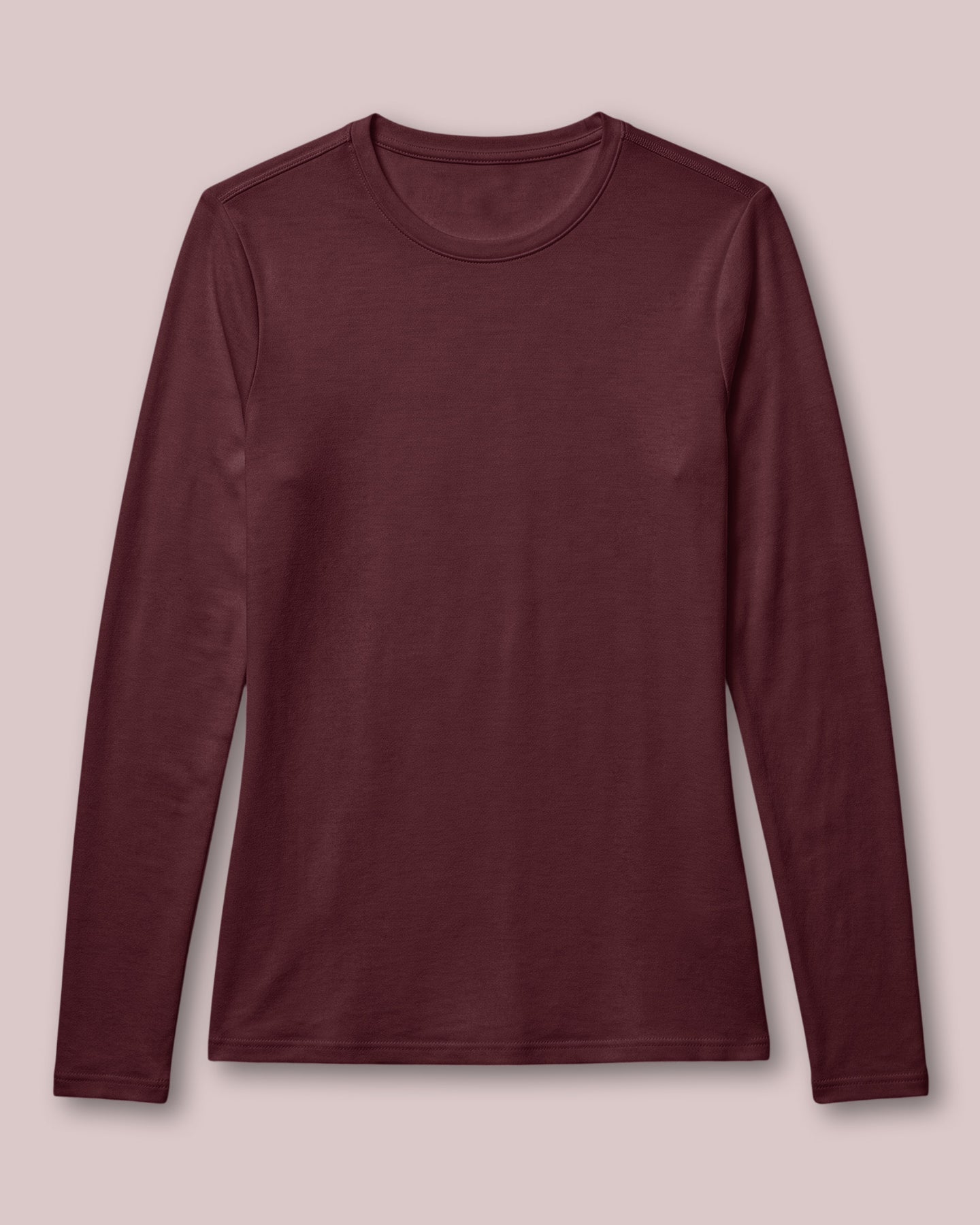 Women's Supersoft Long-Sleeve Underscrub Burgundy