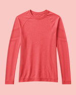 Women's Seamless Long-sleeve Underscrub Coral
